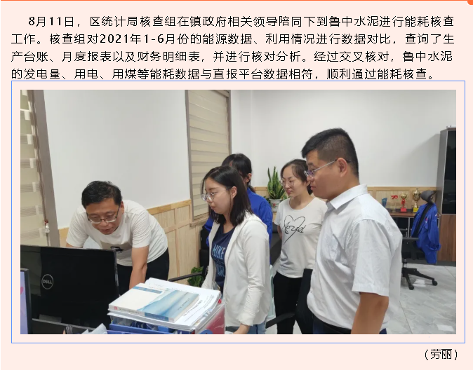 區(qū)統計局到魯中水泥進行能源核查19