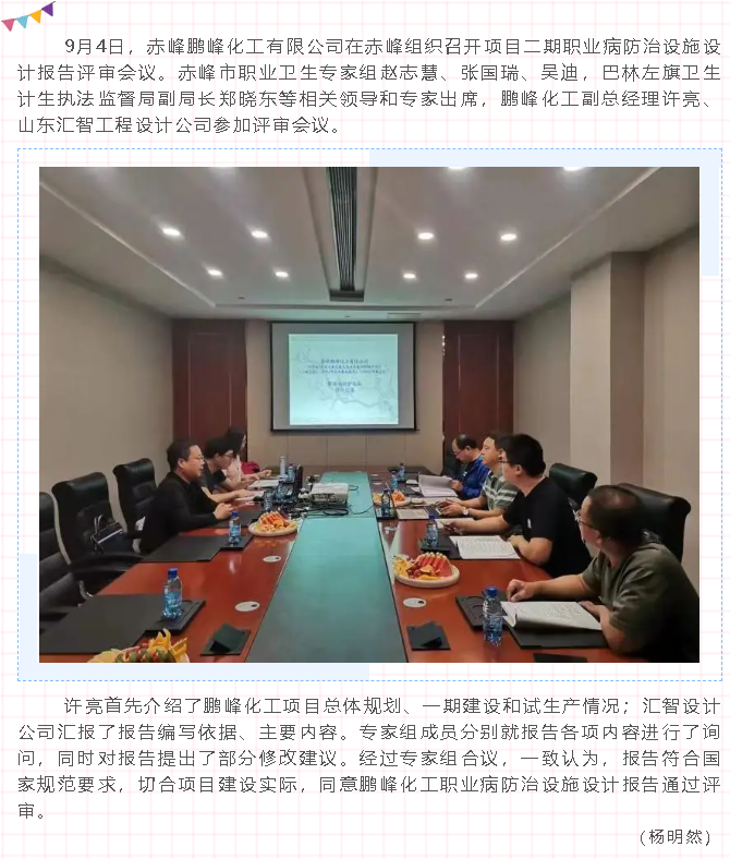鵬峰化工順利通過(guò)職業(yè)病防治設(shè)施設(shè)計(jì)報(bào)告專(zhuān)家評(píng)審18