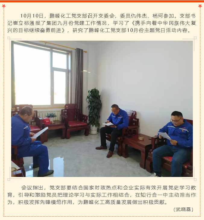 鵬峰化工黨支部召開(kāi)支委會(huì)44