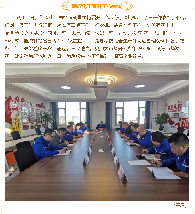 鵬峰化工召開(kāi)工作會(huì)議38